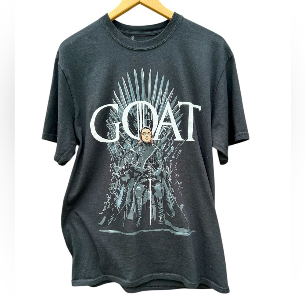 Arya Stark Tee Shirt Goat Game of Thrones Top Sz. Medium